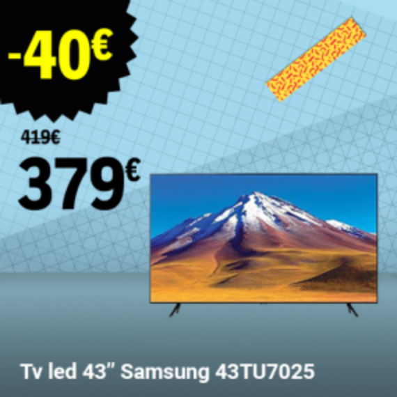 tv led 43 samsung 43tu7025